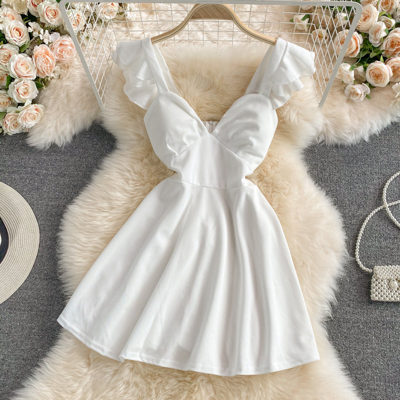 Robe sexy taille haute décolletée et ouverte sur la poitrine 2803