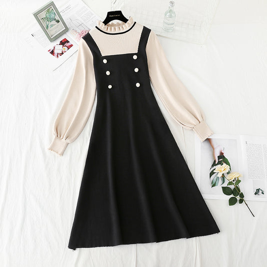 Slim temperament, double breasted fashion, age reducing bottom skirt, female  2407