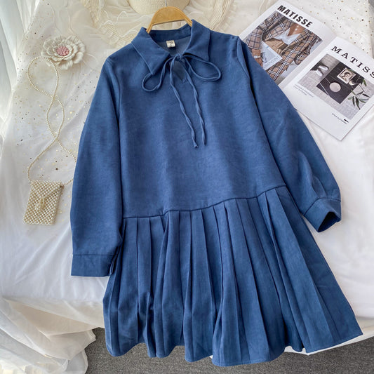 Loose belly covering pleated skirt age reducing doll skirt  3092