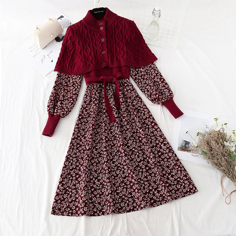 Corduroy Skirt is worn gently with winter bottom skirt  2157