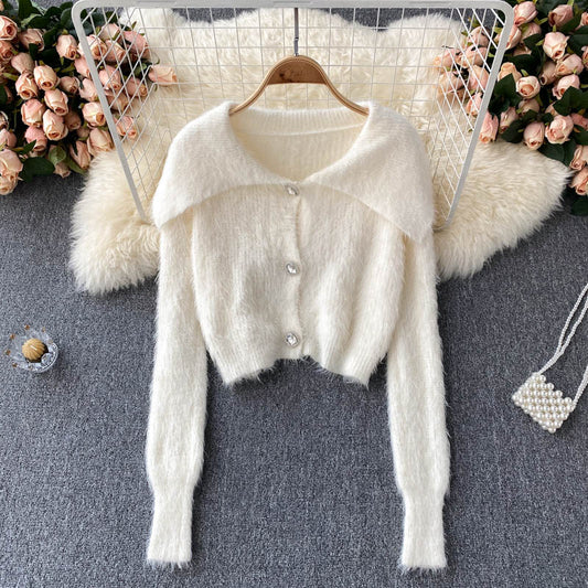 Nouveau tricot Mohair 1605 au style doux et paresseux