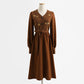 Dress stitched knit bottomed skirt retro lady temperament medium length skirt  2343