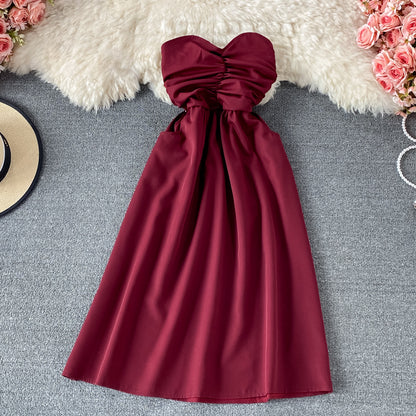 Robe bustier sexy à épaules dénudées 3320
