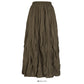 Pleated loose slim high waist pleated skirt  2560