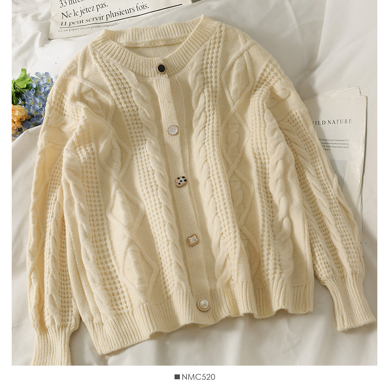 Pull femme col T cardigan haut ample et fin, pull polyvalent à manches longues en lin 2069