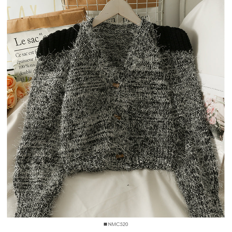 Pull en peluche slim et slim pour femme 1903