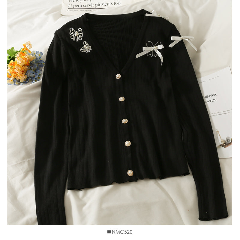Pull à col bas décoratif avec nœud pour femme, robe d'automne 2011