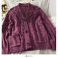 Pull manteau femme nouveau cardigan simple boutonnage pull col V 1837