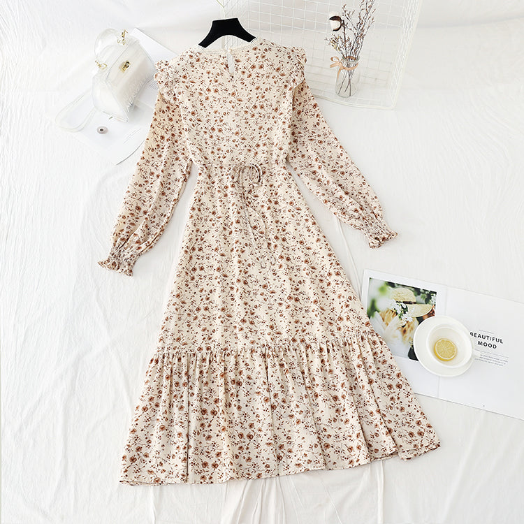 New early spring French temperament gentle wind skirt fairy super fairy series  2415