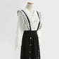 College style knitted dress color matching, aging and slimming  2318