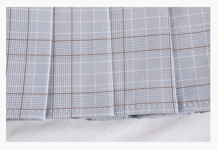 Plaid pleated high waist Korean skirt  2632