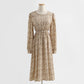 Gilet robe fleurie style étranger costume de mode vieillissant jupe ensemble deux pièces 2429