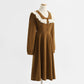 College style aging tea break skirt female Mori Department waist pure desire long skirt  2201