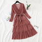 Temperament V-neck Crystal Mesh glittering cake dress  2448