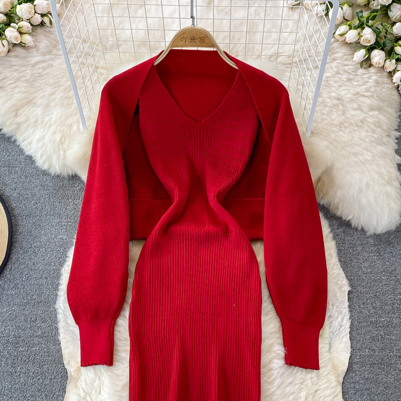Robe portefeuille sexy à bretelles dos nu et élastique à la mode 3388