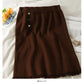Slim candy color knitted Hip Wrap Skirt for women  2601