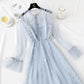 Bottom lace dress autumn and Winter Fairy mesh sling two-piece set  2462