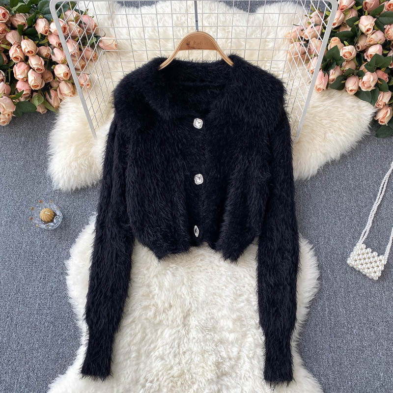 Nouveau tricot Mohair 1605 au style doux et paresseux