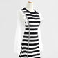 Slim striped knitted dress  2423