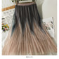 Long gradient slim skirt  2596