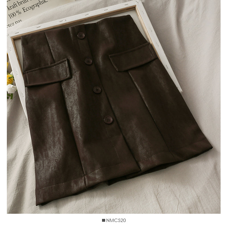 Korean fashion skirt women show thin high waist temperament Hip Wrap short skirt  2663