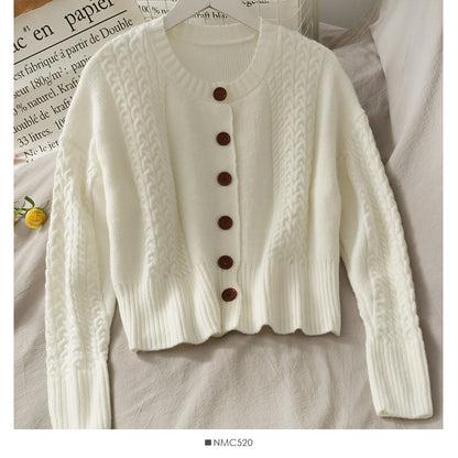 Pull manteau femme automne manches longues polyvalent tricot slim 1987