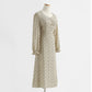 Foreign style aging floral skirt shows thin temperament tea break Chiffon  2315