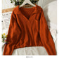 Pull en tricot coupe slim à revers couleur bonbon Sweet Wind 1848