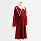 The little man is thin and covered in a red dress  2446