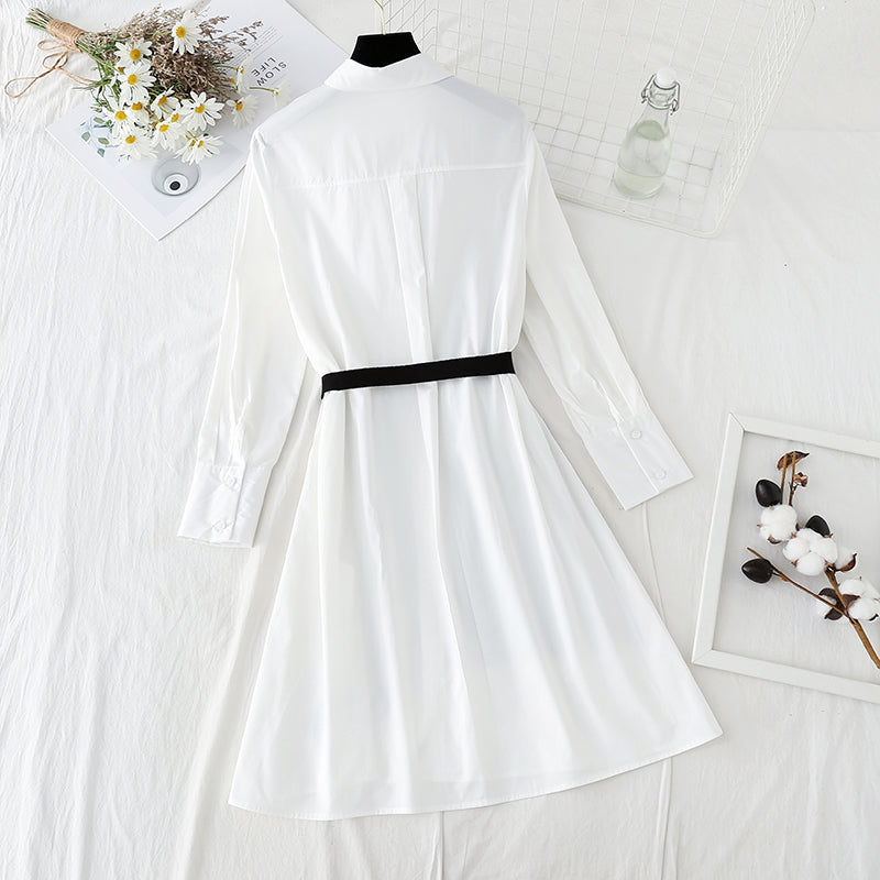 New fashion big brand color contrast temperament inner skirt  2196