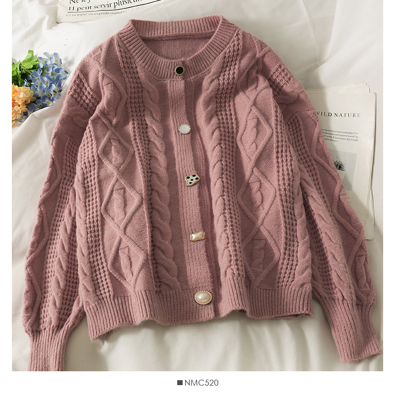 Pull femme col T cardigan haut ample et fin, pull polyvalent à manches longues en lin 2069