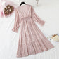 Broken Flower Chiffon French retro backing skirt fairy super fairy series  2418