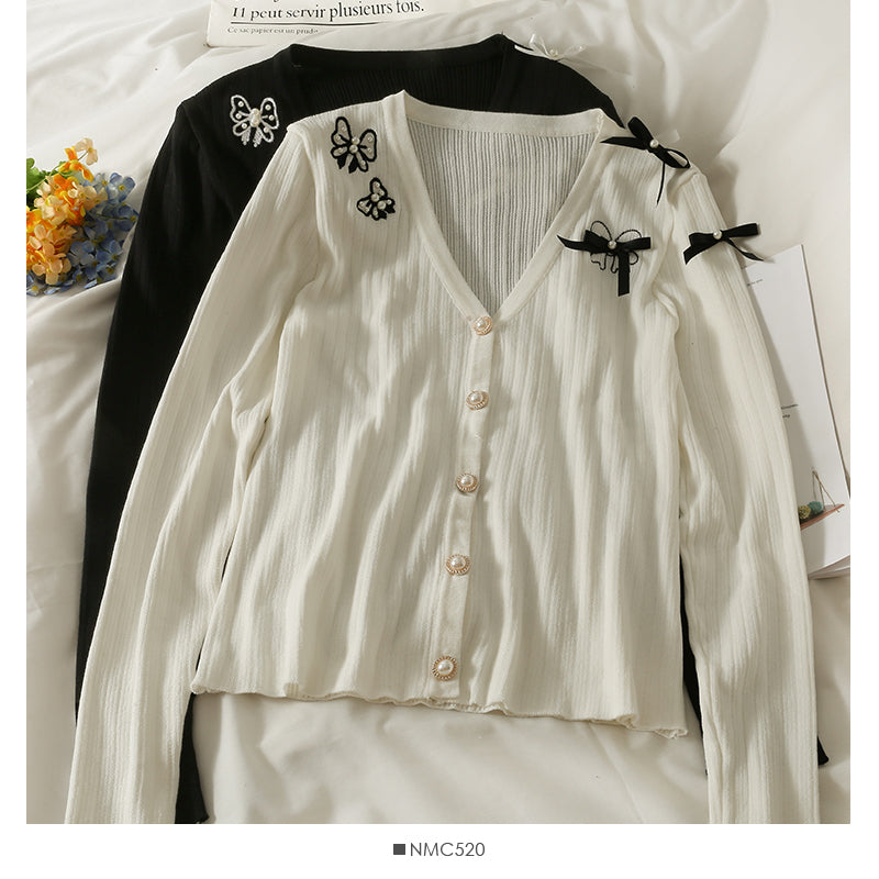 Pull à col bas décoratif avec nœud pour femme, robe d'automne 2011