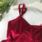 Bandage dress velvet suspender harbor style suspender skirt  3275