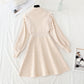Knitted sweater dress women's new French waistband looks thin and retro Hepburn  2147