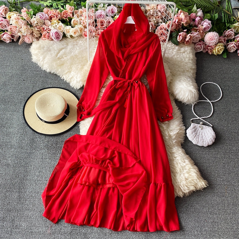Robe en mousseline à grande jupe 3028