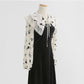 New style temperament small black dress early autumn fashion golden velvet dress  2237