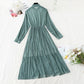 New style with long coat and French pleated skirt inside  2401