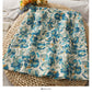 Hong Kong Vintage printed high waist slim short Hip Wrap Skirt for women  2619