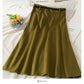 Solid versatile tweed A-line skirt  2616