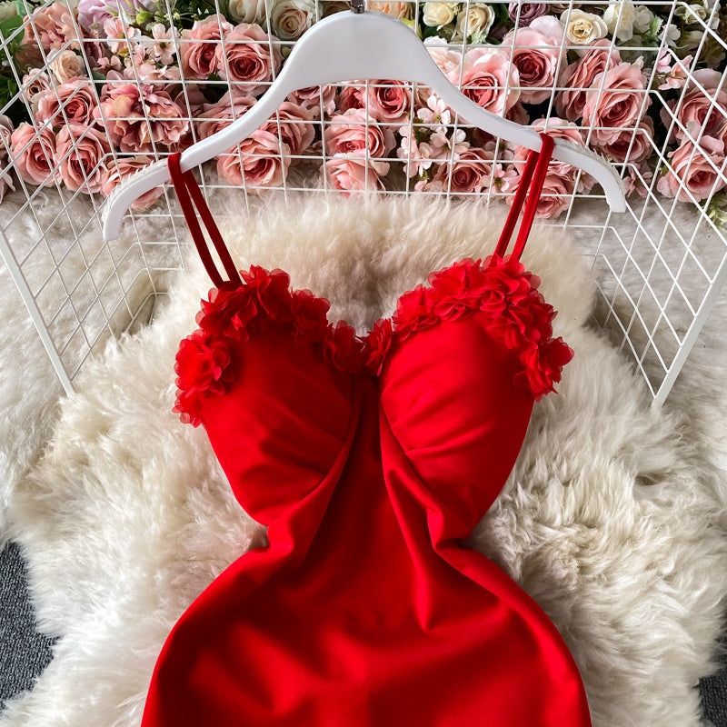 Jupe bustier sexy avec épissure de dentelle au design sensuel 2816
