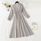 New French tea break early spring chiffon skirt long  2313