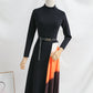 High end light luxury French style small fragrance pleated skirt  2396