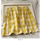 Korean casual plaid skirt  2600