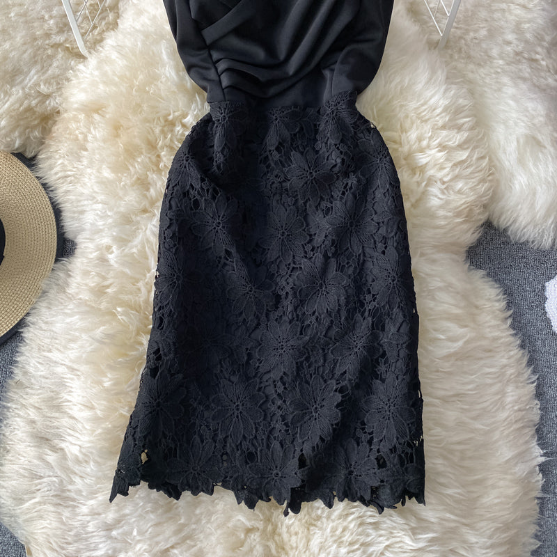 Robe bustier sexy décolletée à bretelles 3283