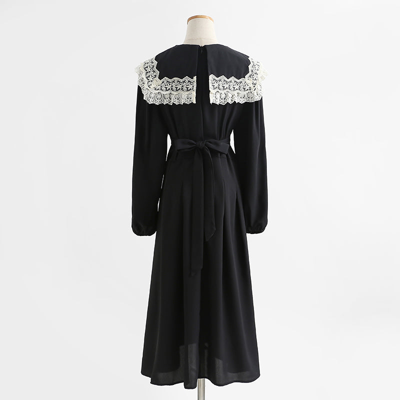 Cool women's dress with high sense of thin and bottom skirt  2234