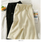 Plush medium length high waist slim skirt  2597