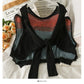 Petit châle français ultra court pull femme rajeunissant châle mince sur cardigan 2008