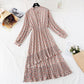 Chiffon Dress Japanese soft wind floral skirt  2379