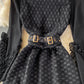 Robe à volants à col rond et taille haute 2920
